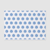 Blauw Waterverf pooldots Tissuepapier (Voorkant)