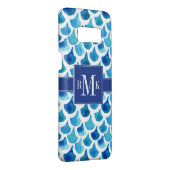 Blauw Waterverf - Schaalpatroon Case-Mate Samsung Galaxy Hoesje (Achterkant / rechts)