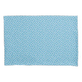 Blauw Waterverf Stippen Pillow Hoesje Kussensloop (Voorkant)
