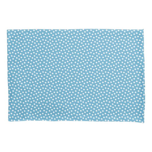 Blauw Waterverf Stippen Pillow Hoesje Kussensloop (Voorkant)