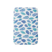 Blauw Waterverf verliest patroon Badmat (Voorkant Verticaal)