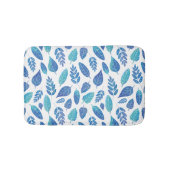 Blauw Waterverf verliest patroon Badmat (Voorkant)