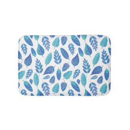 Blauw Waterverf verliest patroon Badmat