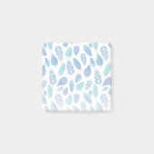 Blauw Waterverf verliest patroon Post-it® Notes (Voorkant)