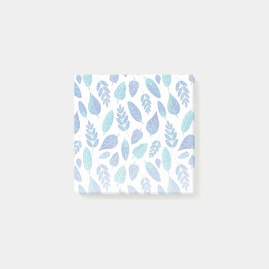 Blauw Waterverf verliest patroon Post-it® Notes (Voorkant)