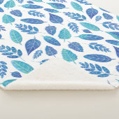 Blauw Waterverf verliest patroon Sherpa Deken (3/4)