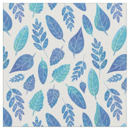 Blauw Waterverf verliest patroon Stof