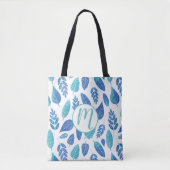 Blauw Waterverf verliest patroon Tote Bag (Voorkant)