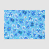 Blauw waterverf voor bloemenpapier tissuepapier (Voorkant)