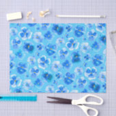 Blauw waterverf voor bloemenpapier tissuepapier (Craft)