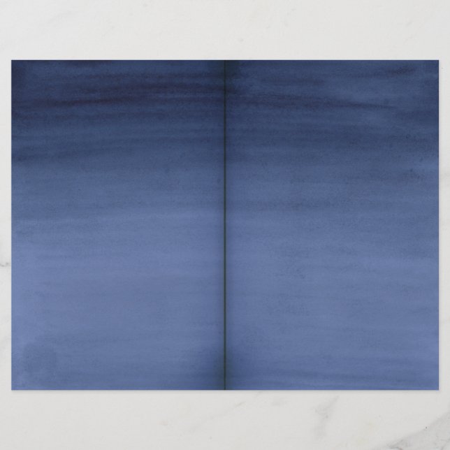 Blauw Waterverf wasboekje (Voorkant)