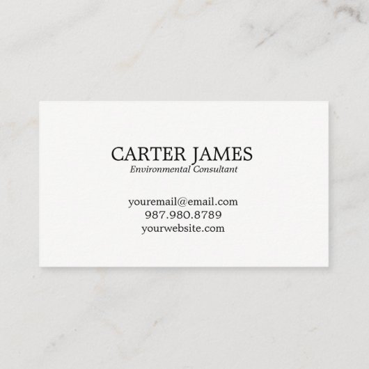 Blauw Waterverf Waves Visitekaartje (Achterkant)