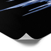 Blauw watervlak poster (Hoek)