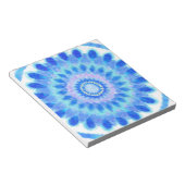 Blauw waterwiel notitieblok (Schuin)