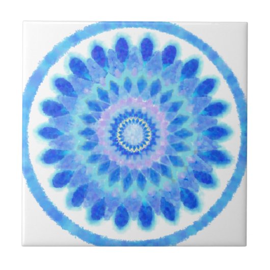 Blauw waterwiel tegeltje (Voorkant)