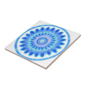 Blauw waterwiel tegeltje (Zijkant)