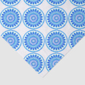 Blauw waterwiel tissuepapier (Detail)