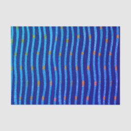 BLAUW WAVEY STRIPED Tissue Paper Tissuepapier