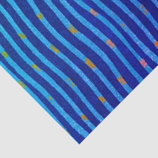 BLAUW WAVEY STRIPED Tissue Paper Tissuepapier (Detail)