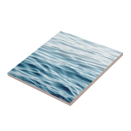 Blauw wazig water tegeltje (Zijkant)