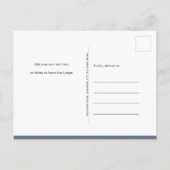 Blauw We Kunnen Het Nauwelijks Verwachten Schattig Uitnodiging Briefkaart (Achterkant)