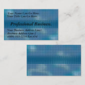 Blauw Weave, professioneel bedrijf Visitekaartje (Voorkant / Achterkant)