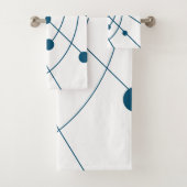 Blauw web bad handdoek (Insitu)
