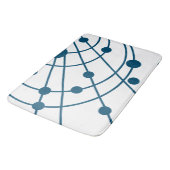 Blauw web badmat (Gekanteld)