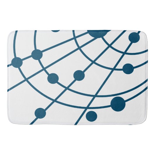 Blauw web badmat (Voorkant)