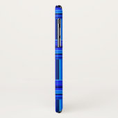 Blauw weefpatroon Case-Mate iPhone case (Achterkant/links)