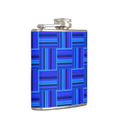Blauw weefpatroon heupfles (Rechts)