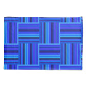 Blauw weefpatroon kussensloop (Achterkant)