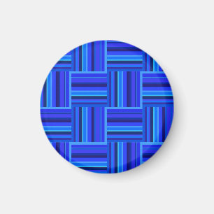 Blauw weefpatroon magneet