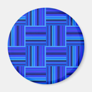 Blauw weefpatroon magneet