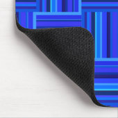 Blauw weefpatroon muismat (Hoek)