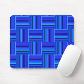 Blauw weefpatroon muismat (Met muis)