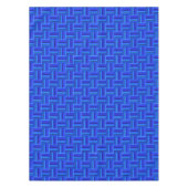 Blauw weefpatroon tafelkleed (Voorkant)