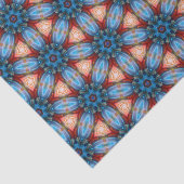 blauw weefsel van gememen tissuepapier (Detail)