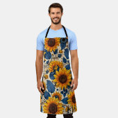 Blauw Weide Jurk Schort (Gedragen)