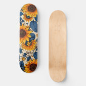 Blauw weiland persoonlijk skateboard (Voorkant)