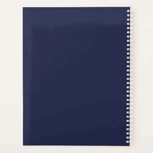 Blauw / Wekelijks/Maandelijks Planner (Achterkant)