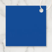 Blauw welkom Afstuderen uit de stad gast geschenk Bedankjes Labels (Achterkant)