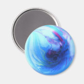 Blauw Wereldbol Magneet (Voorkant / Achterkant)