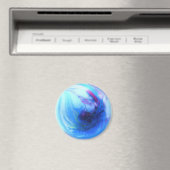 Blauw Wereldbol Magneet (Insitu (Vaatwasser))