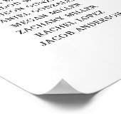 Blauw Wereldbol Waterverf, Tabelstoeldiagram Poster (Hoek)