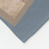 Blauw Werelds Beste Papa 7 Foto Collage Fleece Deken (Hoek)
