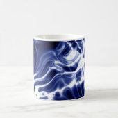 Blauw wervelend patroon koffiemok (Center)
