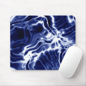 Blauw wervelend patroon  muismat (Met muis)