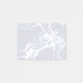 Blauw wervelend patroon post-it® notes (Voorkant)