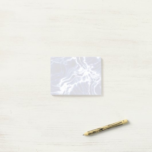 Blauw wervelend patroon post-it® notes (Op bureau)